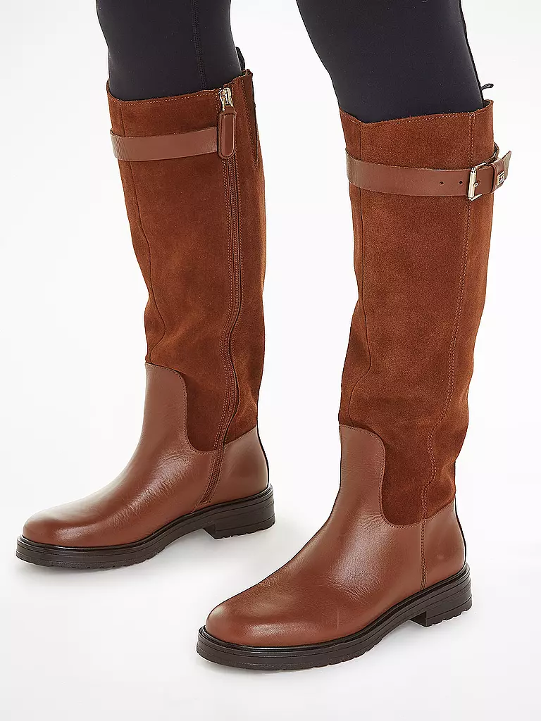 TOMMY HILFIGER | Stiefel CASUAL ESSENTIAL | camel