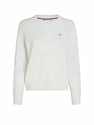 TOMMY HILFIGER | Strickjacke  | weiss