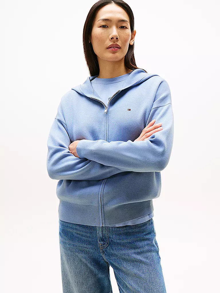 TOMMY HILFIGER | Strickjacke  | blau