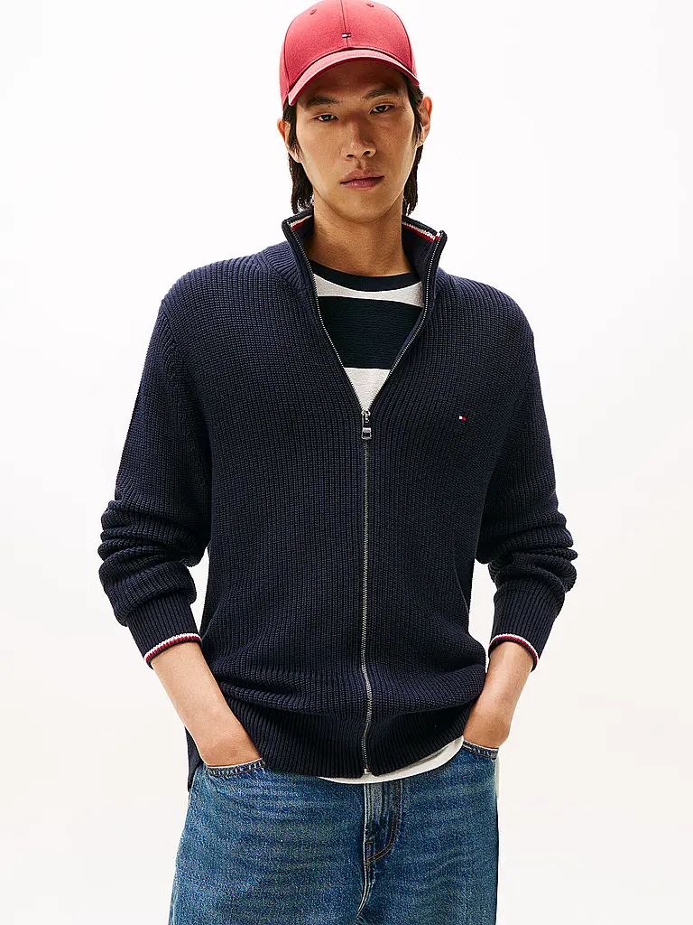 TOMMY HILFIGER | Strickjacke | blau