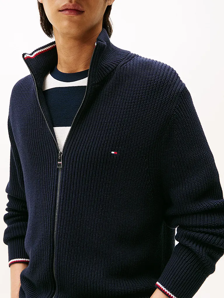 TOMMY HILFIGER | Strickjacke | blau
