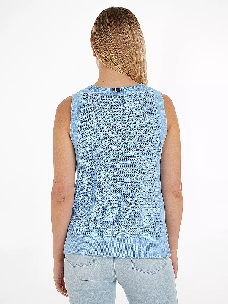TOMMY HILFIGER | Stricktop | hellblau