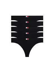 TOMMY HILFIGER | String 5er Pkg. dunkelrot | schwarz