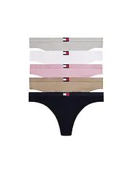 TOMMY HILFIGER | String 5er Pkg. dunkelrot | bunt