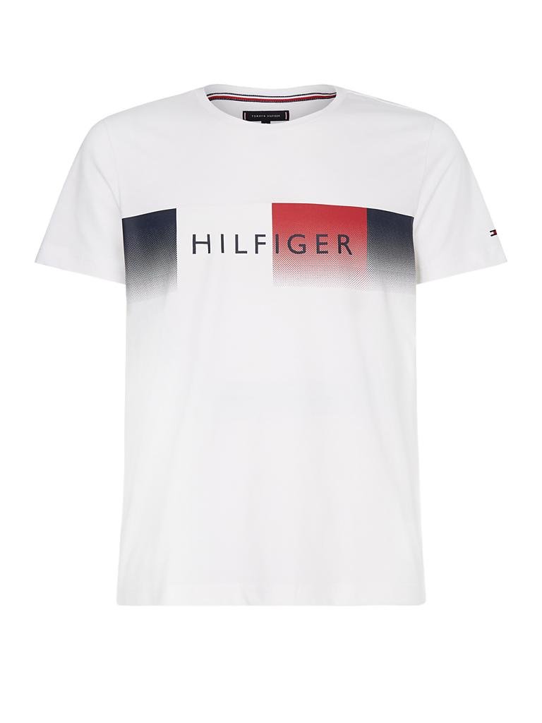 TOMMY HILFIGER T Shirt Regular Fit weiß