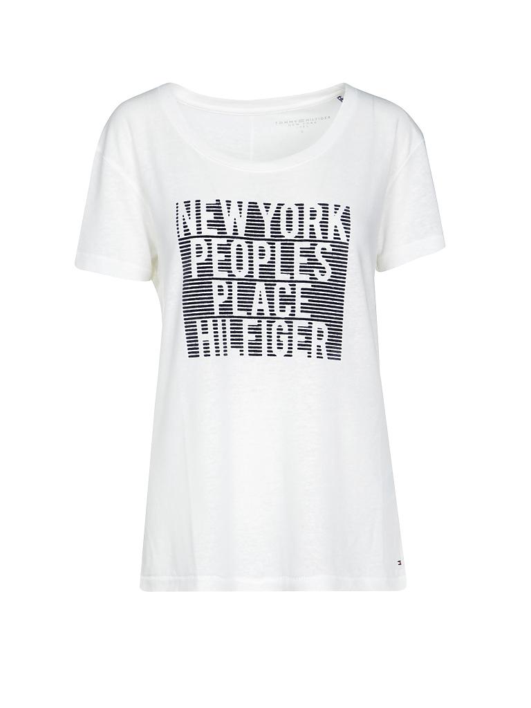 TOMMY HILFIGER | T-Shirt "Peoples Place" | weiß