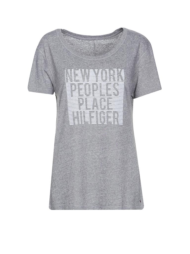 TOMMY HILFIGER | T-Shirt "Peoples Place" | grau
