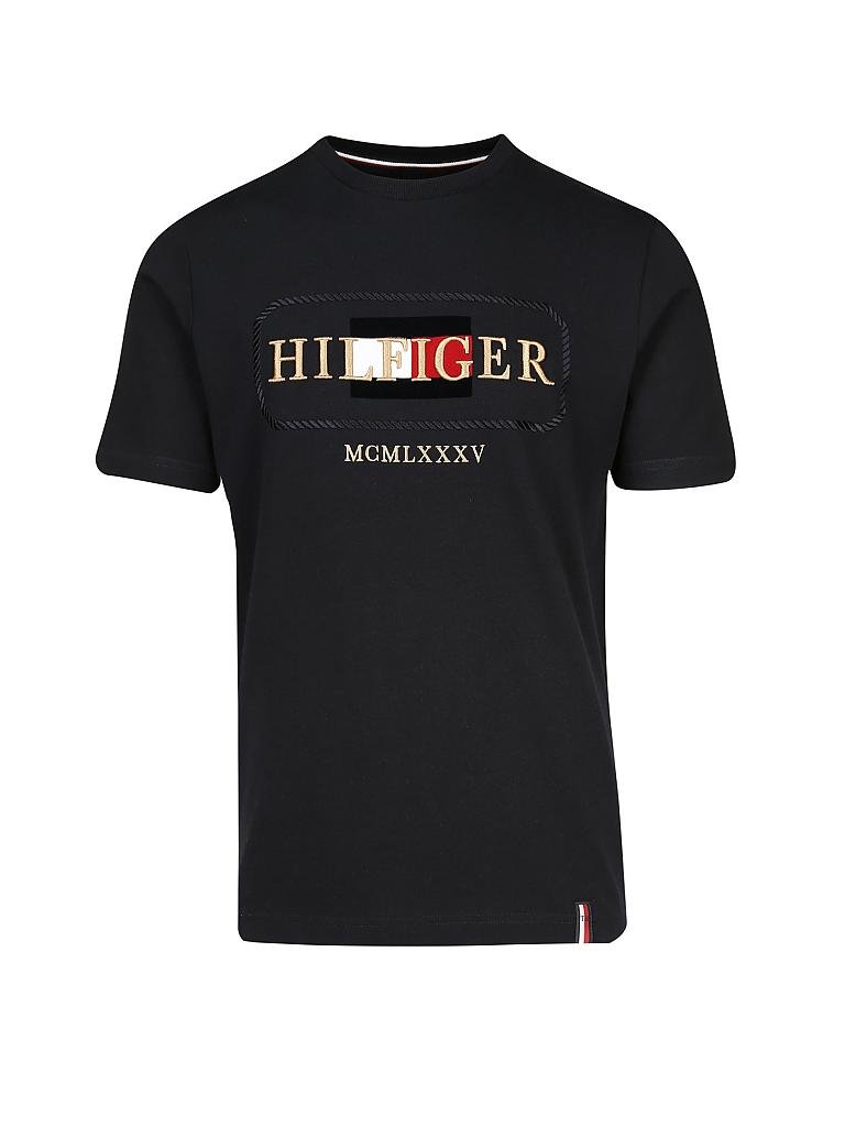 TOMMY HILFIGER | T-Shirt "Rope Frame" | blau