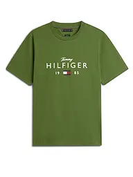 TOMMY HILFIGER | T-Shirt  | Dunkelgrün