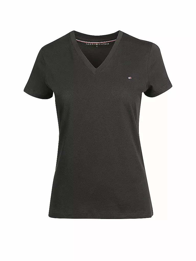 TOMMY HILFIGER | T-Shirt  | schwarz