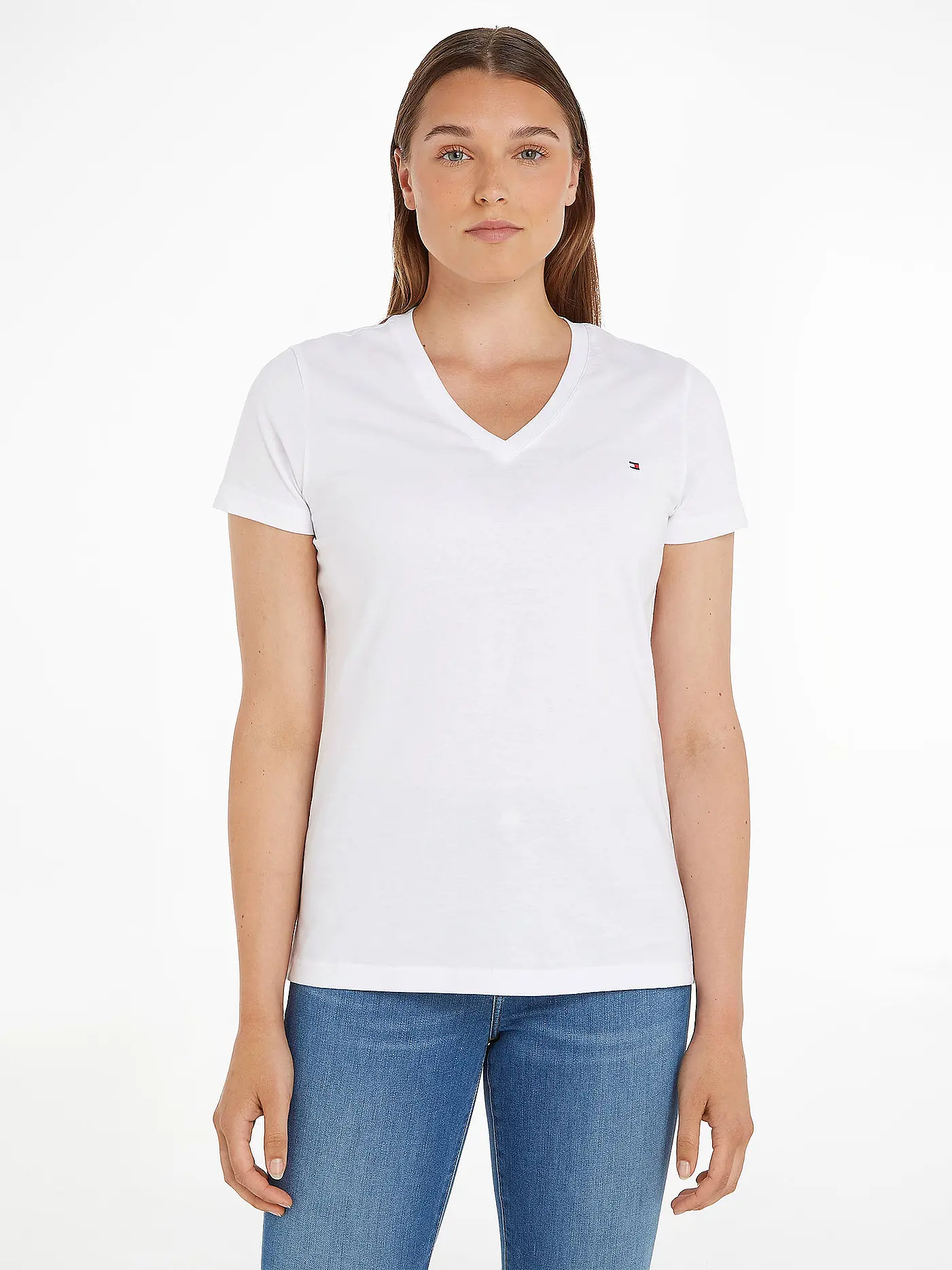 TOMMY HILFIGER | T-Shirt  | weiss