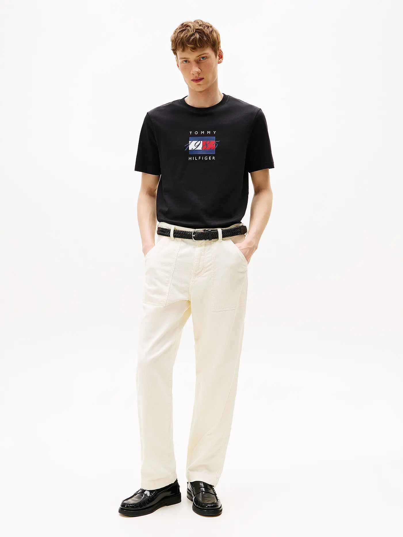 TOMMY HILFIGER | T-Shirt  | schwarz
