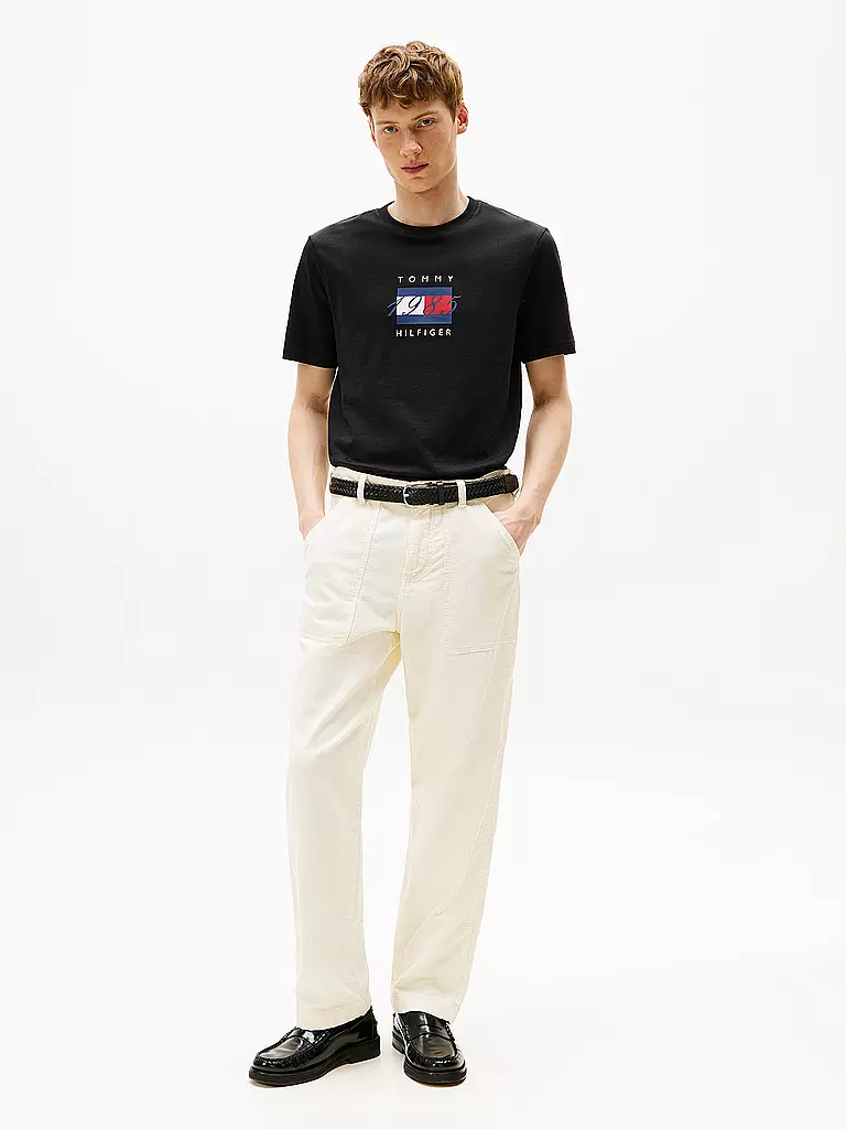 TOMMY HILFIGER | T-Shirt  | schwarz