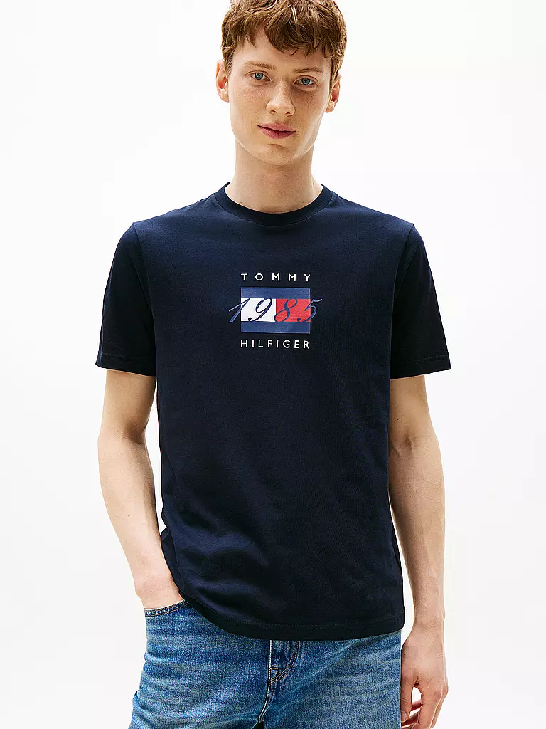 TOMMY HILFIGER | T-Shirt  | blau