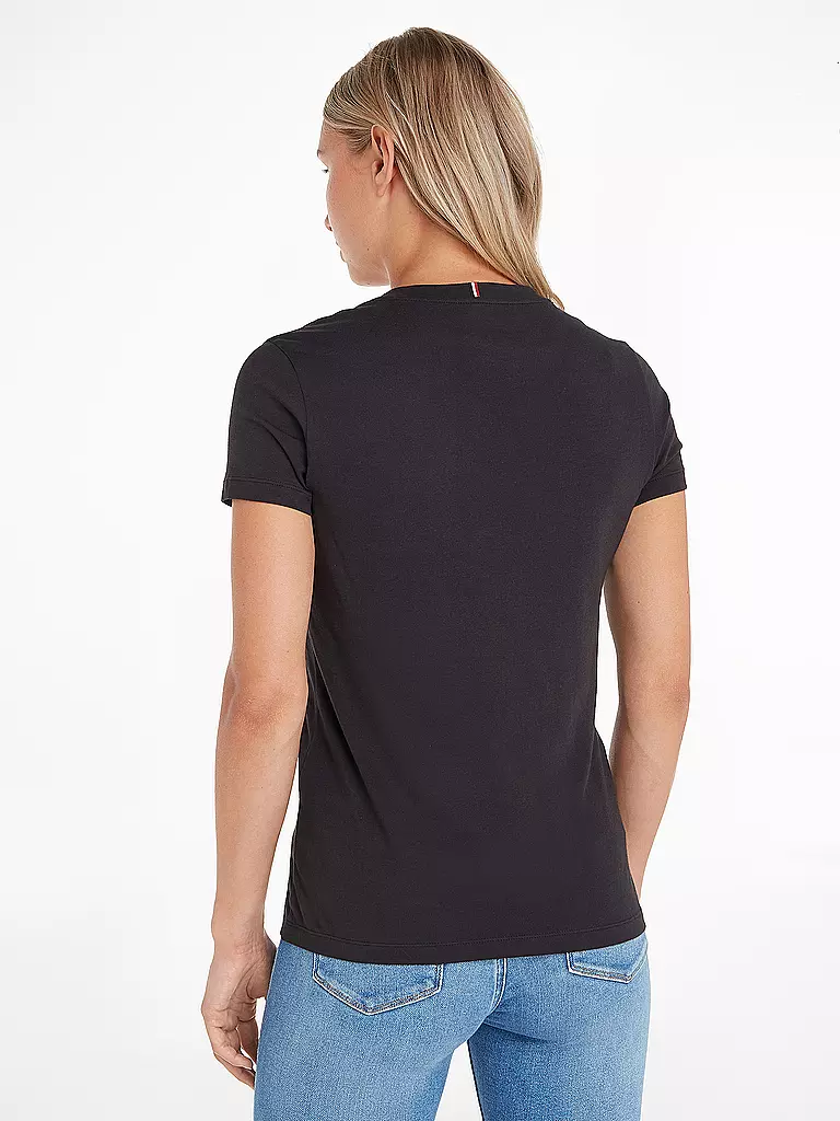 TOMMY HILFIGER | T-Shirt  | schwarz