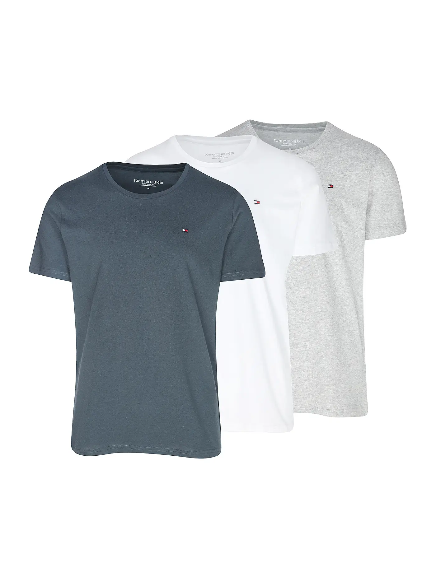 TOMMY HILFIGER | T-Shirt 3er Pkg  | blau