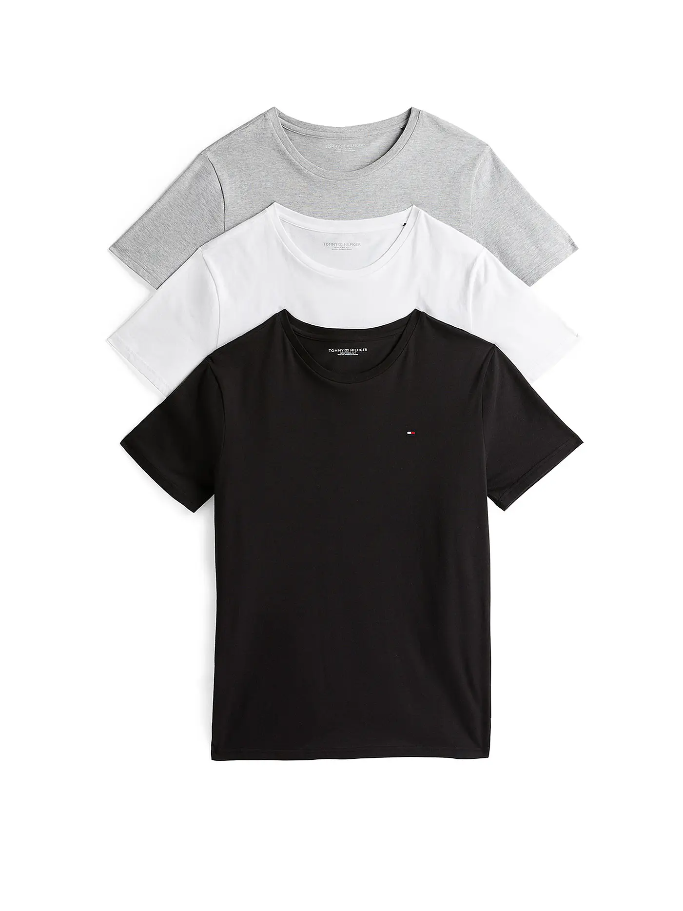 TOMMY HILFIGER | T-Shirt 3er Pkg  | weiss