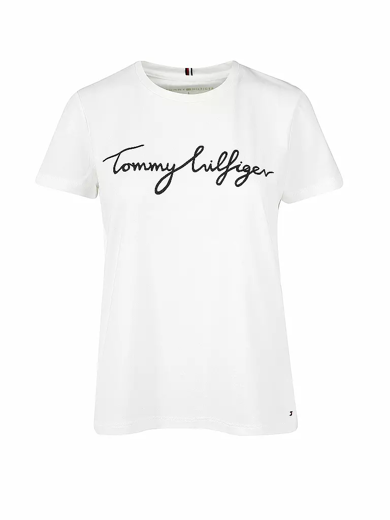 TOMMY HILFIGER | T-Shirt Regular Fit  | weiss