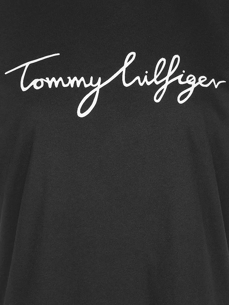 TOMMY HILFIGER | T-Shirt Regular Fit  | schwarz