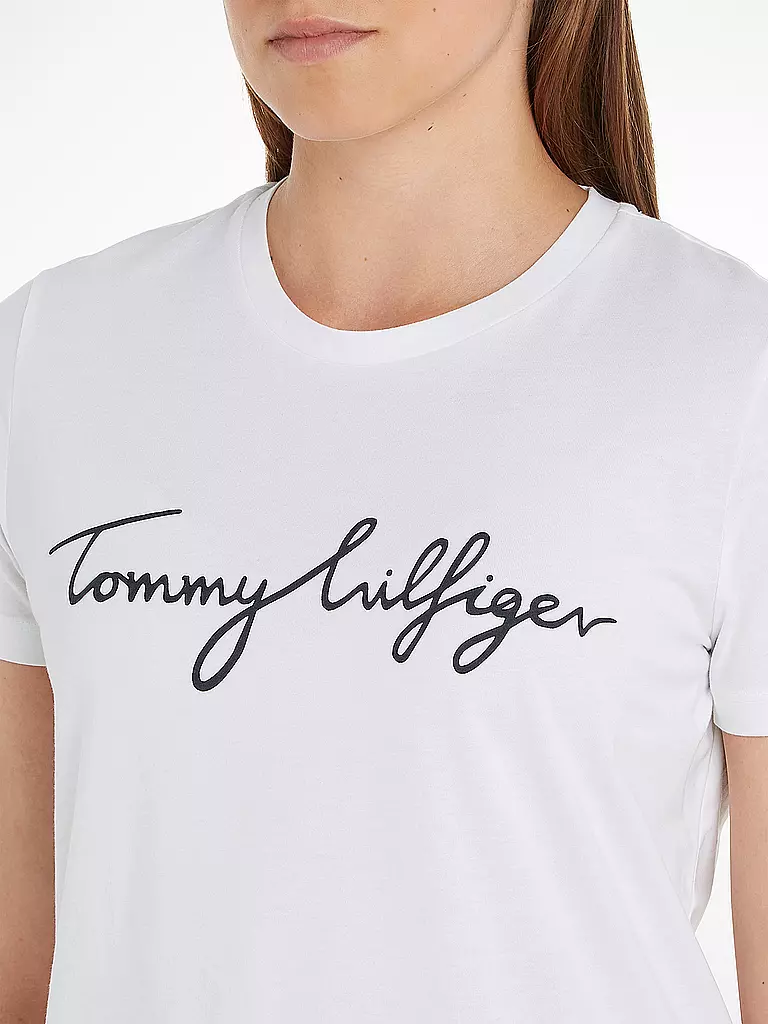 TOMMY HILFIGER | T-Shirt Regular Fit  | weiss