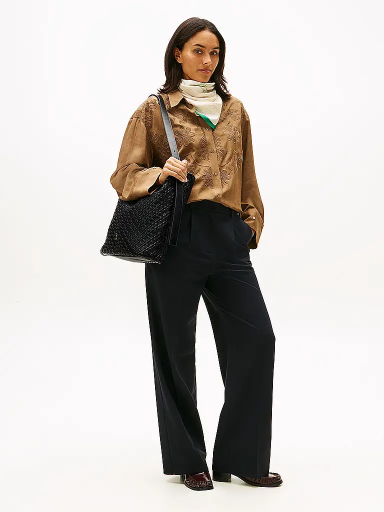 TOMMY HILFIGER | Tasche - Hobo Bag TH BRAIDED  | Schwarz