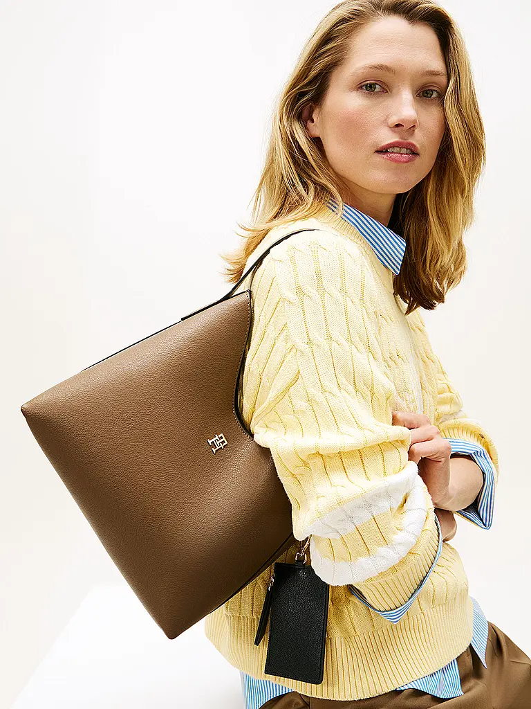 TOMMY HILFIGER | Tasche - Hobo Bag TH ICON | Hellbraun