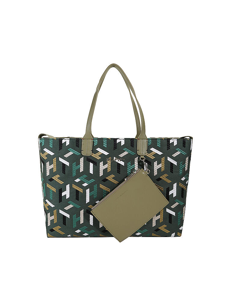 TOMMY HILFIGER | Tasche - Shopper Iconic Tote Mono  | grün