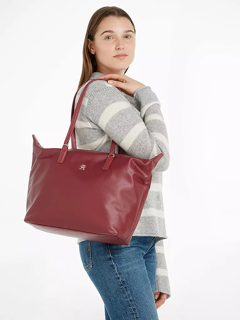 TOMMY HILFIGER | Tasche - Shopper POPPY | dunkelrot