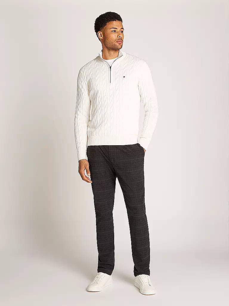 TOMMY HILFIGER | Troyer Pullover  | creme
