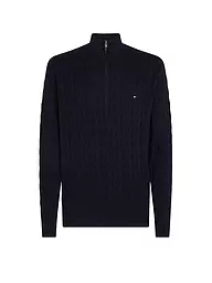TOMMY HILFIGER | Troyer Pullover  | blau
