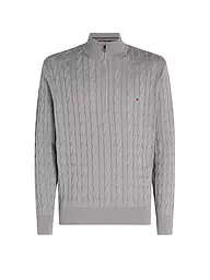 TOMMY HILFIGER | Troyer Pullover  | grau