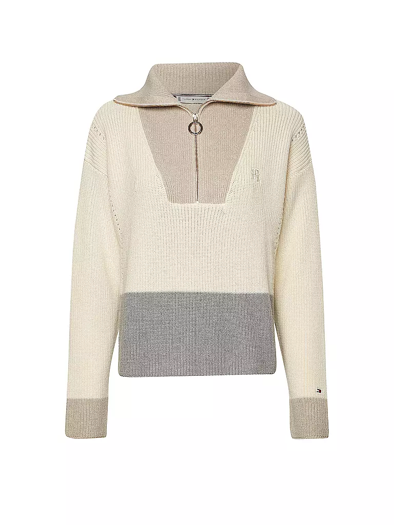 TOMMY HILFIGER | Troyer Pullover | creme