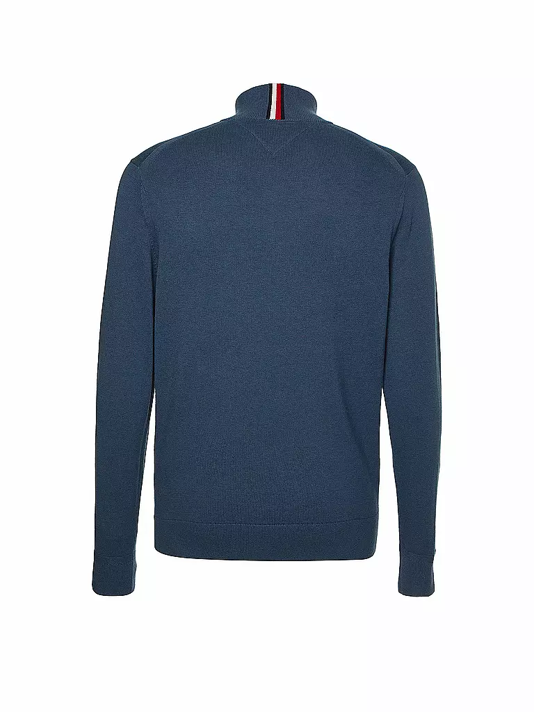 TOMMY HILFIGER | Troyer Pullover | blau