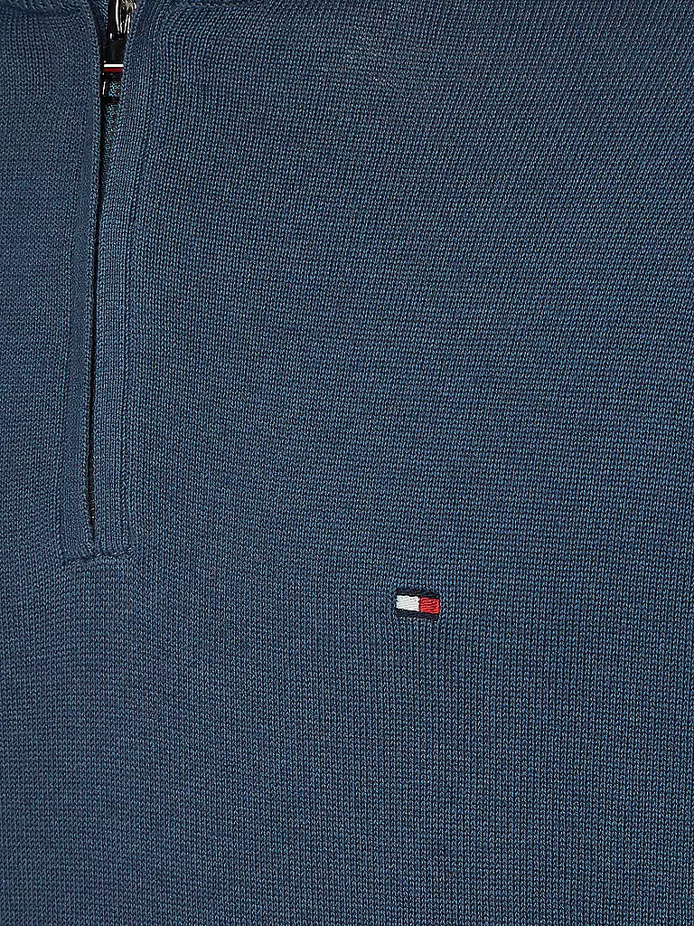 TOMMY HILFIGER | Troyer Pullover | blau