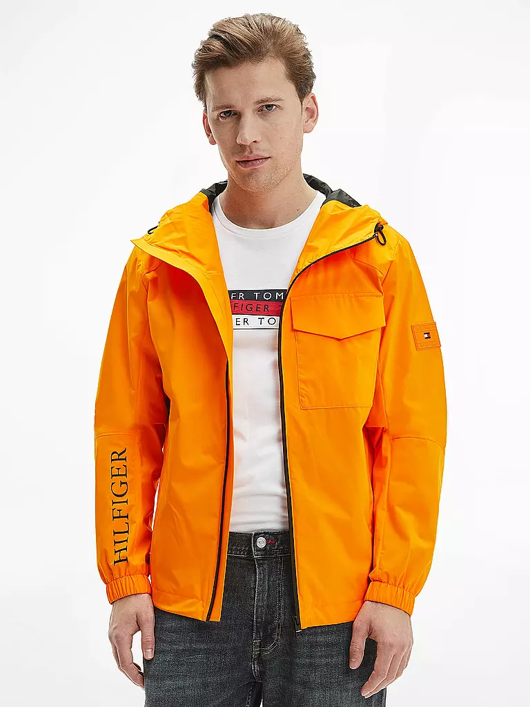 TOMMY HILFIGER | Windbreaker Tech Hooded  | orange