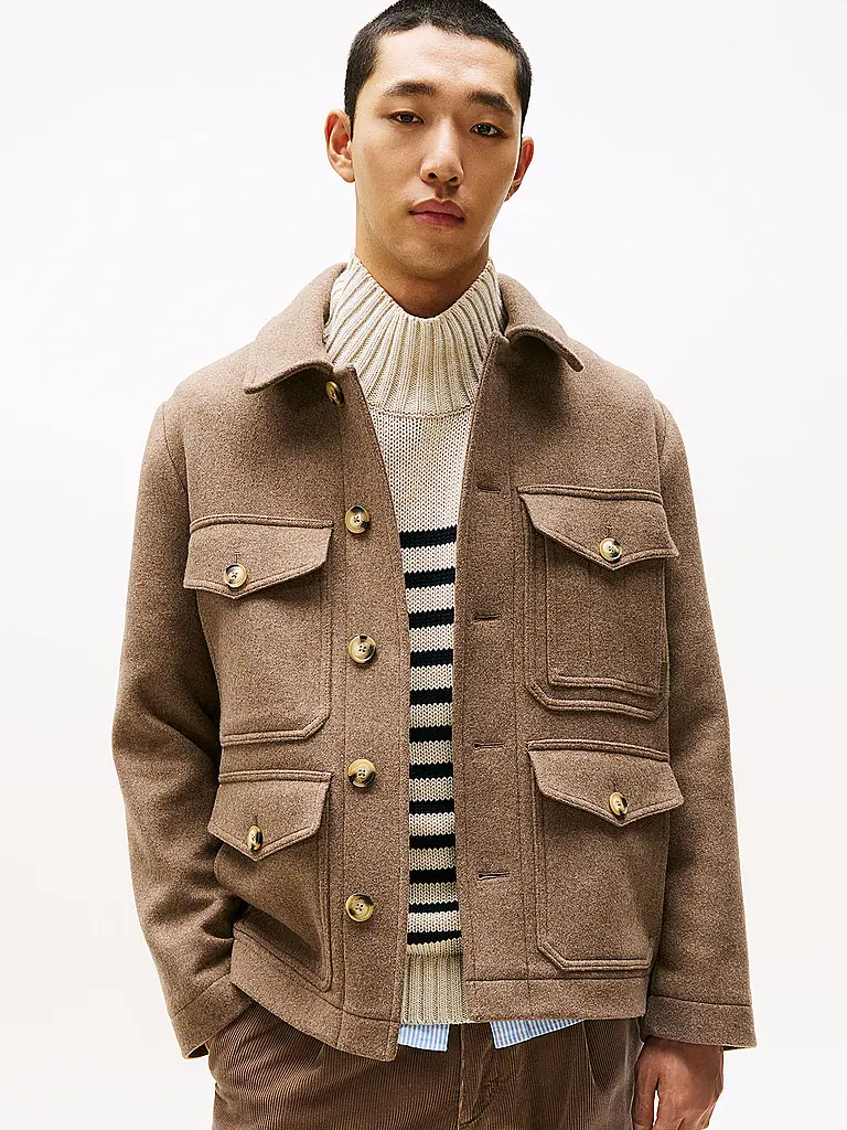 TOMMY HILFIGER | Wolljacke | beige