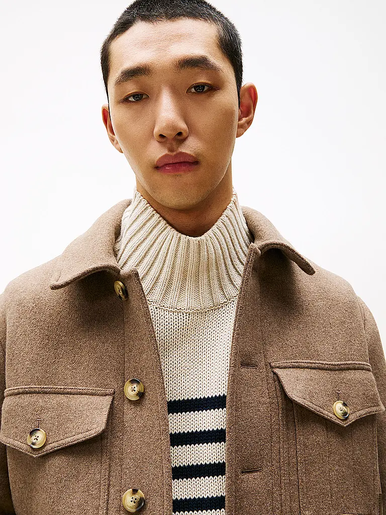 TOMMY HILFIGER | Wolljacke | beige