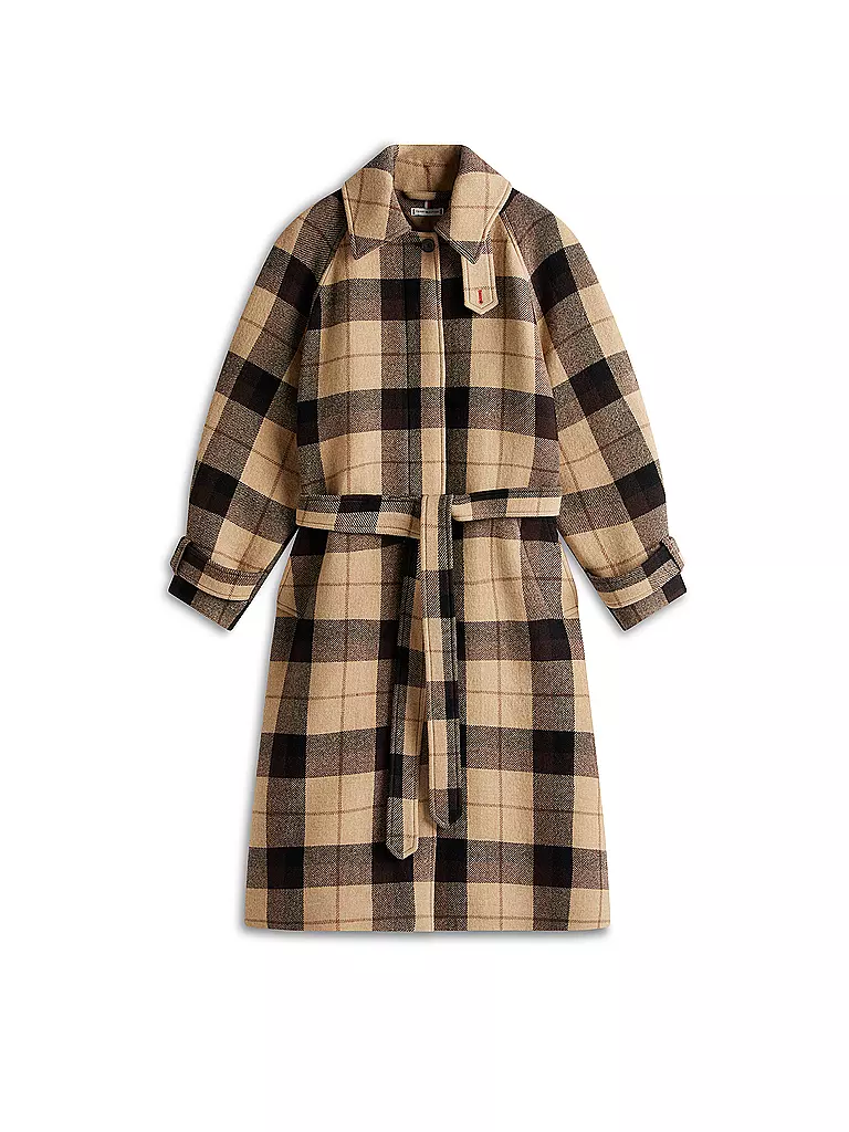 TOMMY HILFIGER | Wollmantel | braun