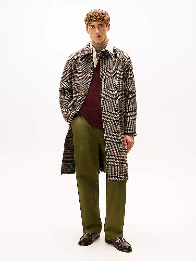 TOMMY HILFIGER | Wollmantel | braun