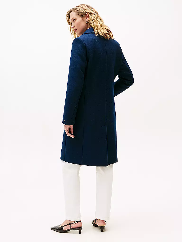TOMMY HILFIGER | Wollmantel | dunkelrot
