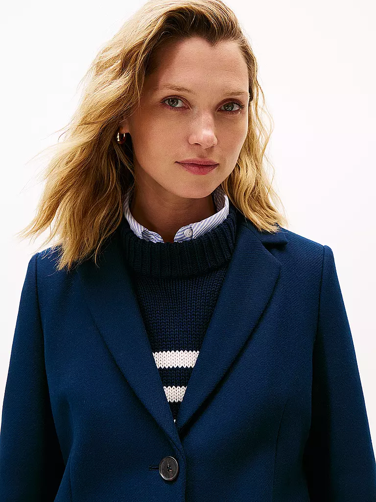TOMMY HILFIGER | Wollmantel | dunkelrot
