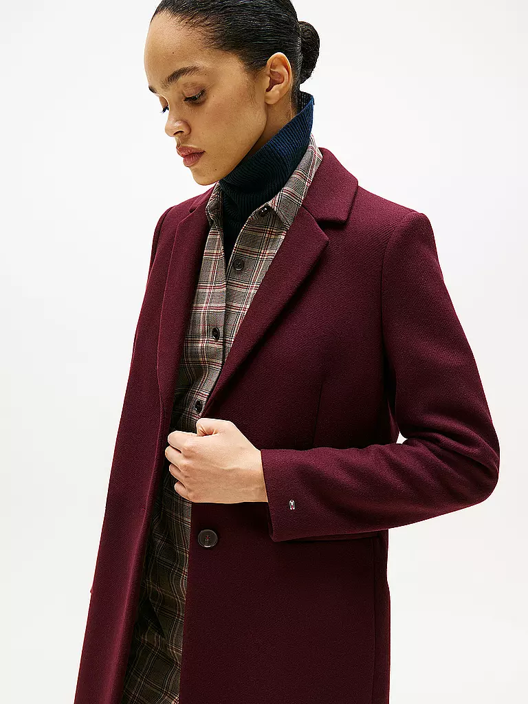 TOMMY HILFIGER | Wollmantel | dunkelblau