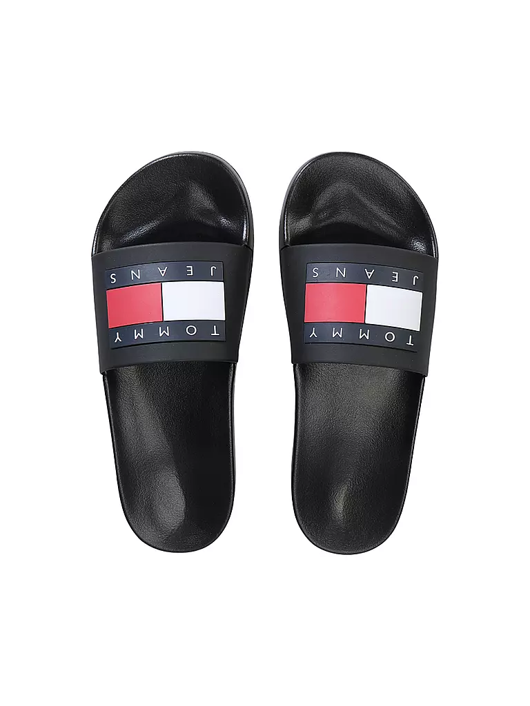 TOMMY JEANS | Badeschuhe - Slides | schwarz