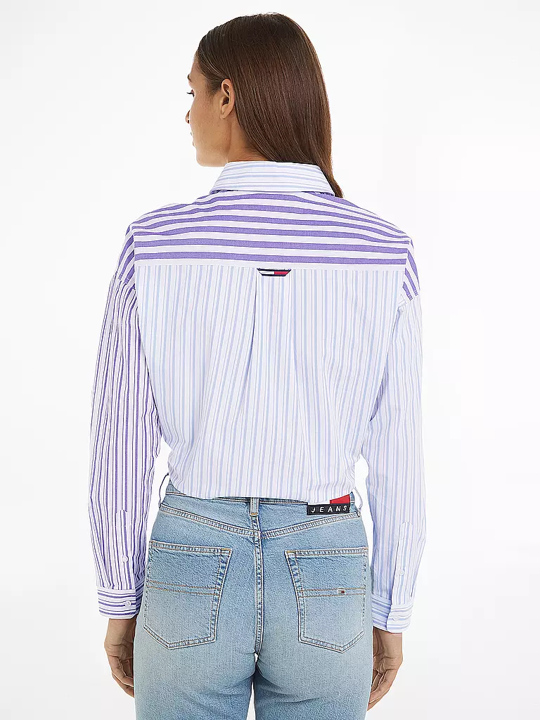 TOMMY JEANS | Bluse Cropped Fit | lila