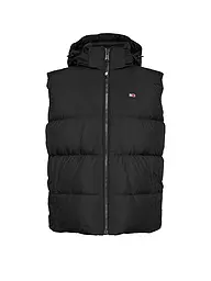 TOMMY JEANS | Daunensteppgilet | schwarz