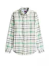 TOMMY JEANS | Hemd Regular Fit  | hellgrün