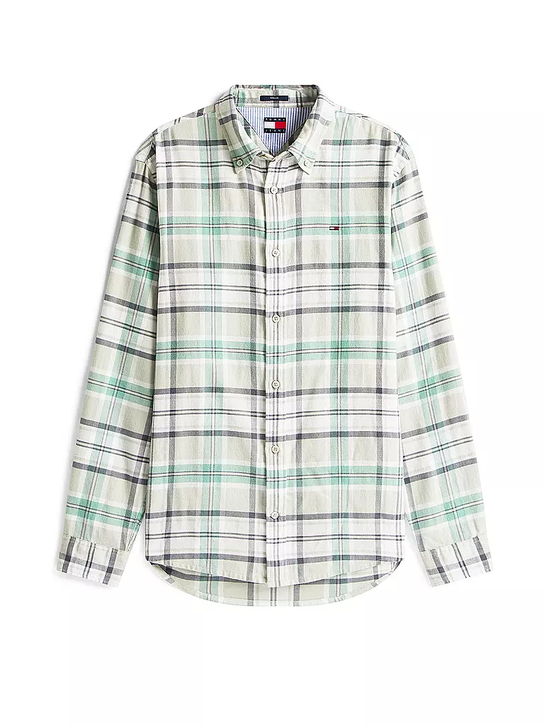 TOMMY JEANS | Hemd Regular Fit  | hellgrün