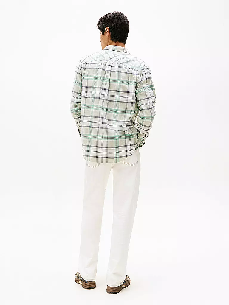TOMMY JEANS | Hemd Regular Fit | hellgrün