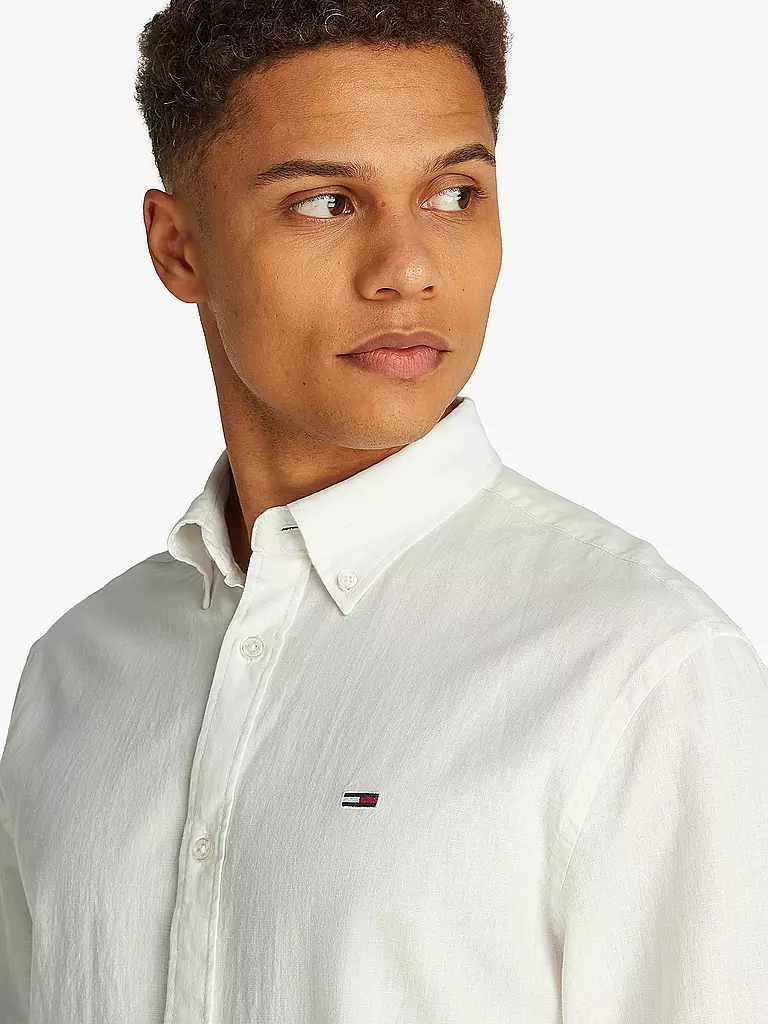 TOMMY JEANS | Hemd Regular Fit | weiss