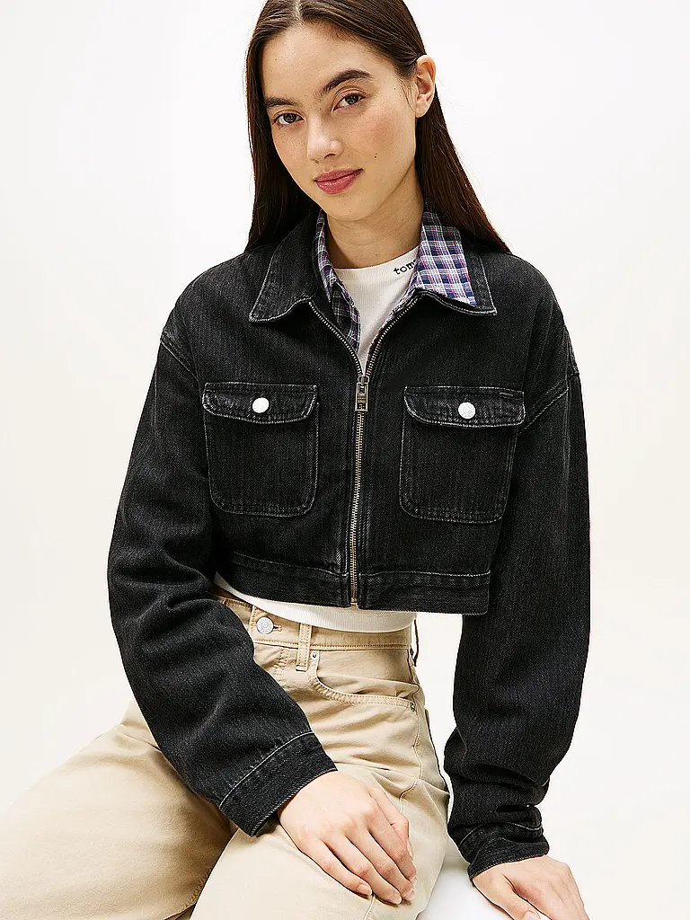 TOMMY JEANS | Jeansjacke  | Schwarz